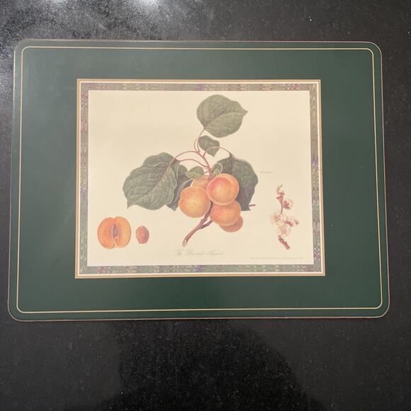 Vintage Pimpernel Cork Backed Placemat “the Brussels Apricot” - Picture 1 of 3